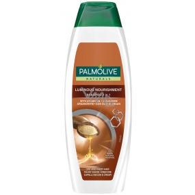 Palmolive Luminous Nourishment Arganový olej 2v1 šampon pro suché a poškozené vlasy 350 ml