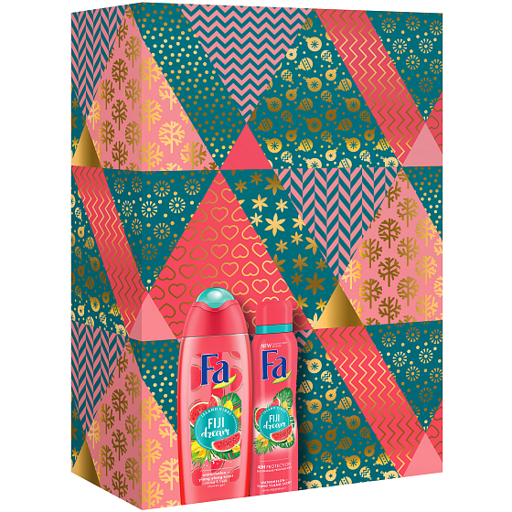 Fa Island Vibes Fiji Dream sprchový gel 250 ml + Island Vibes Fiji Dream deodorant sprej pro ženy 150 ml, kosmetická sada