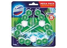 Domestos Power 5 Pine Wc tuhý blok 3 x 55 g