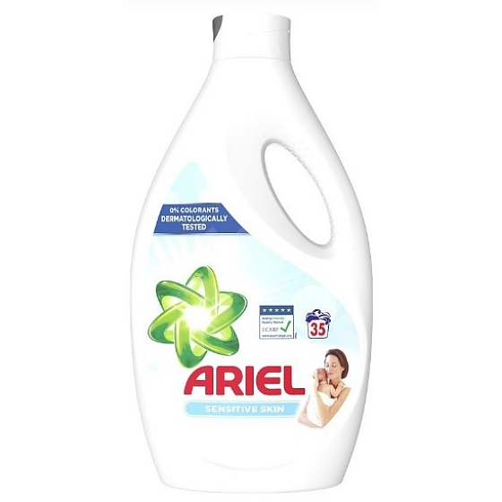 Ariel Sensitive Skin tekutý prací gel 35 dávek 1,925 l