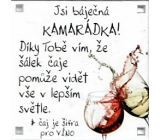 Albi Magnet Jsi báječná kamarádka! Díky Tobě vím, že šálek čaje pomůže vidět vše v lepším světle 6,5 x 6,5 cm