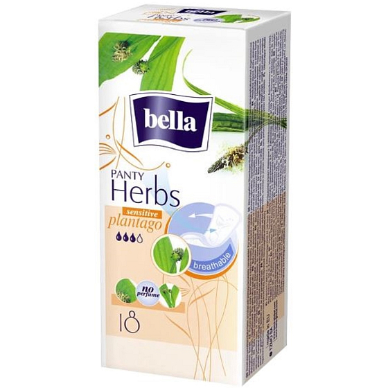 Bella Herbs Slip Sensitive Plantago hygienické slipové vložky 18 kusů
