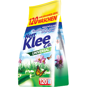 Herr Klee Universal prací prášek, 120 praní, 10 kg Herr Klee Universal prací prášek, 120 praní, 10 kg