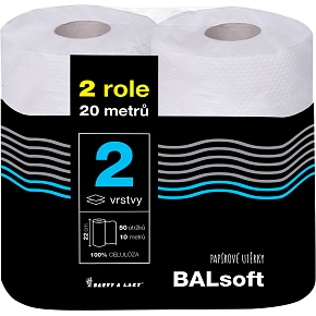 BALsoft 2vrstvé papírové utěrky 10 m, 2 role