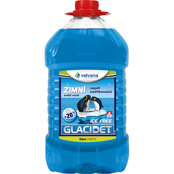 Velvana Glacidet Ice Free -20 °C, nemrznoucí směs do ostřikovačů, 3 l
