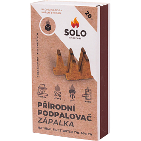 Podpalovač Solo dřevěná zápalka, 20 podpalů Podpalovač Solo dřevěná zápalka, 20 podpalů