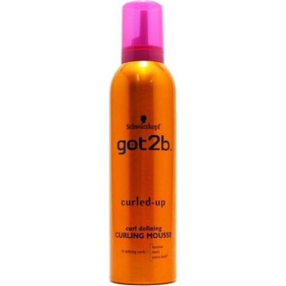 Got2b Curled - up pěnové tužidlo pro zkrocení vln a posílení lesku 250 ml