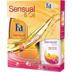 Fa Sensual & Oil sprchový gel 250 ml + tělové mléko 250 ml, kosmetická sada