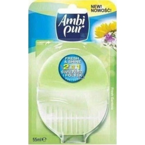 Ambi Pur Fresh & Shine 2v1 Fresh Gardens toaletní blok 55 ml