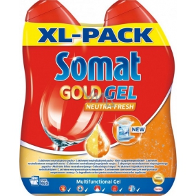 Somat Gold Gel Neutra Fresh gel s aktivním neutralizátorem pachu 2 x 600 ml