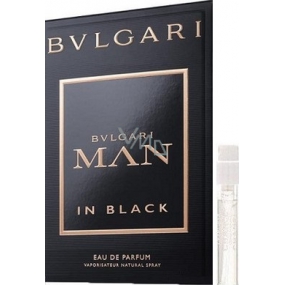 Bvlgari Man In Black parfémovaná voda 1,5 ml s rozprašovačem, vialka