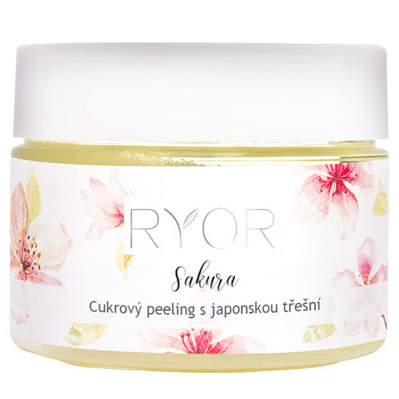 Ryor Sakura cukrový peeling s japonskou třešní na celé tělo 325 g