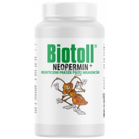 Biotoll Neopermin+ insekticidní prášek proti mravencům s dlouhodobým účinkem 300 g