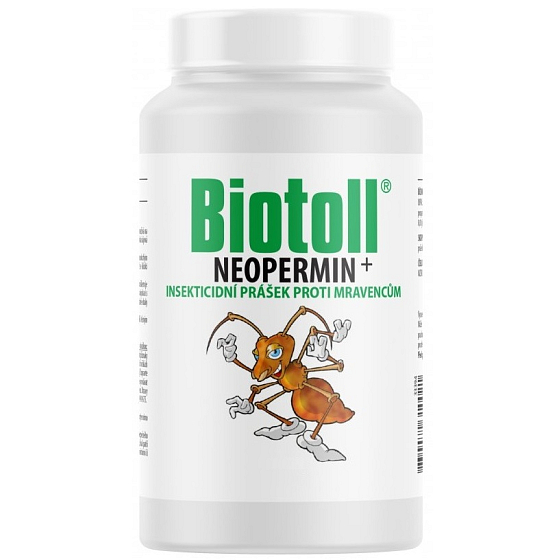 Biotoll Neopermin+ insekticidní prášek proti mravencům s dlouhodobým účinkem 300 g