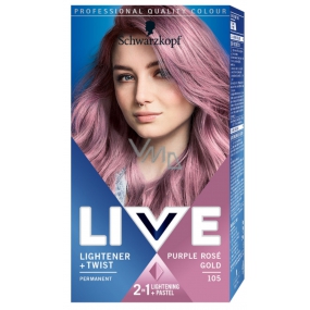 Schwarzkopf Live Lightener & Twist barva na vlasy 105 Purple Rose Gold
