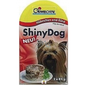 Gimborn Shiny Kuře + jehně doplňkové krmivo pro psy 2 x 85 g
