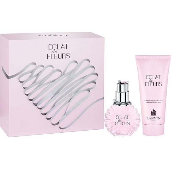Lanvin Eclat de Fleurs parfémovaná voda pro ženy 50 ml + tělové mléko 100 ml, dárková sada pro ženy