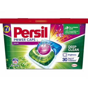 Persil Power Caps Color kapsle na praní barevného prádla 14 dávek 210 g