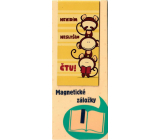 Albi Magnetická záložka do knížky Tři opice 8,7 x 4,4 cm