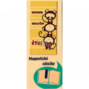 Albi Magnetická záložka do knížky Tři opice 8,7 x 4,4 cm