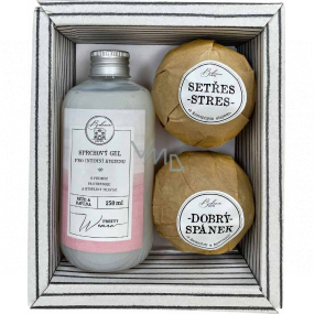 Bohemia Gifts Pretty Woman sprchový gel pro intimní hygienu 250 ml + šumivá koule do koupele 2 x 100 g, kosmetická sada pro ženy