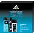 Adidas Ice Dive parfémovaný deodorant sklo 75 ml + deodorant sprej 150 ml + sprchový gel 250 ml, kosmetická sada pro muže
