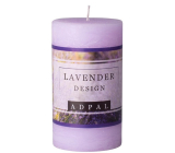 Adpal Lavender Design vonná svíčka válec 70 x 120 mm