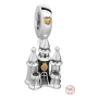 Charm Sterlingové stříbro 925 Disney zámek - Život je pohádka, přívěsek na náramek