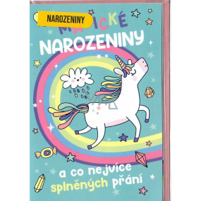 Nekupto Přání k narozeninám Magické narozeniny Jednorožec 115 x 170 mm