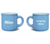 Nekupto Jmenný mini hrníček Milan 100 ml