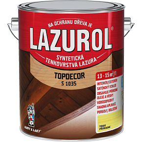 Lazurol Topdecor S1035 tenkovrstvá lazura na dřevo T000 přírodní, 2,5 l Lazurol Topdecor S1035 tenkovrstvá lazura na dřevo T000 přírodní, 2,5 l