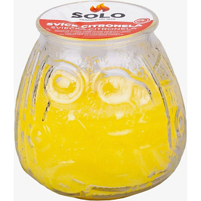 Solo Citronela svíška ve skle proti hmyzu 205 g