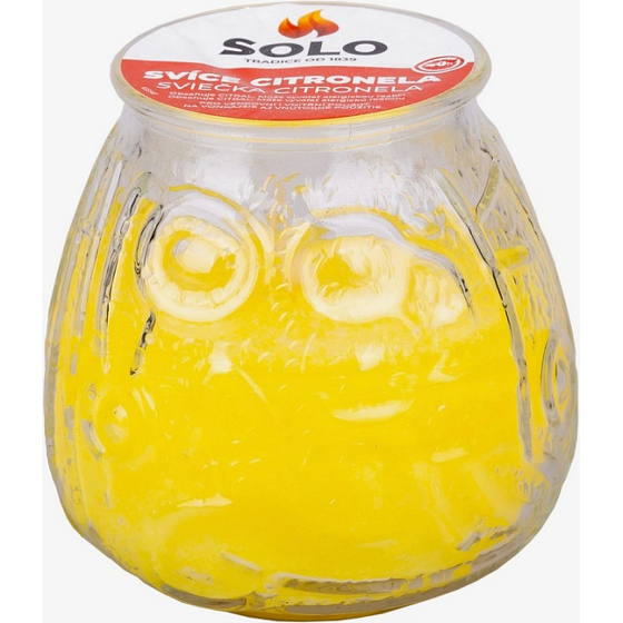 Solo Citronela svíška ve skle proti hmyzu 205 g