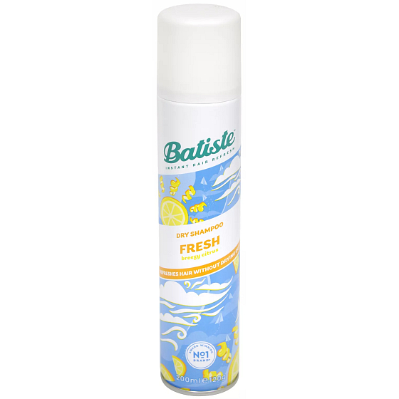 Batiste Fresh Breezy Citrus suchý šampon na vlasy pro objem a lesk 200 ml