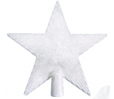 Špice bílá s perletí 19 cm