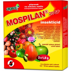 AgroBio Mospilan 20SP přípravek na ochranu rostlin 2 x 1,8 g