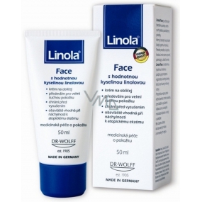 Linola Face s hodnotnou kyselinou linolovou krém na obličej pro velmi suchou pokožku 50 ml
