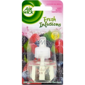 Air Wick Fresh Infusions Very Berry Smoothie - Vůně smoothie lesní ovoce elektrický osvěžovač náhradní náplň 19 ml