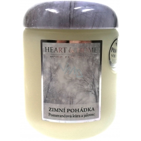 Heart & Home Zimní pohádka Sojová vonná svíčka střední hoří až 30 hodin 115 g