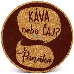 Nekupto Korkový podtácek Káva nebo čaj? Panáka 10 cm