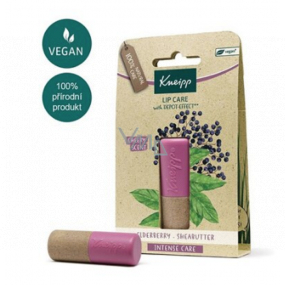 Kneipp Černý bez balzám na rty, 100% přírodní péče pro citlivé rty 4,7g