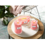 WoodWick Melon & Pink Quartz - Meloun a růžový křemen vonná svíčka s dřevěným knotem a víčkem sklo velká 609 g