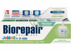 Biorepair Junior Zubní pasta s mentolovou příchutí pro děti 6-12 let 75 ml