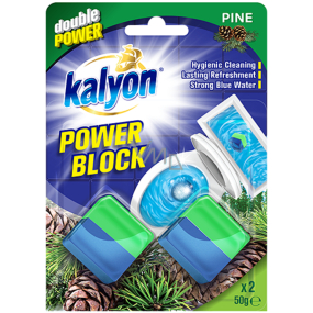 Kalyon Double Power Pine WC tablety do splachovací nádrže 2 x 50 g
