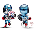 Charm Sterlingové stříbro 925 Marvel The Avengers Captain America, korálek na náramek, film