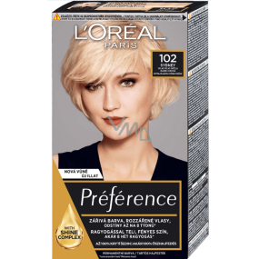 Loreal Paris Préférence Féria barva na vlasy 102 velmi velmi světlá blond duhová