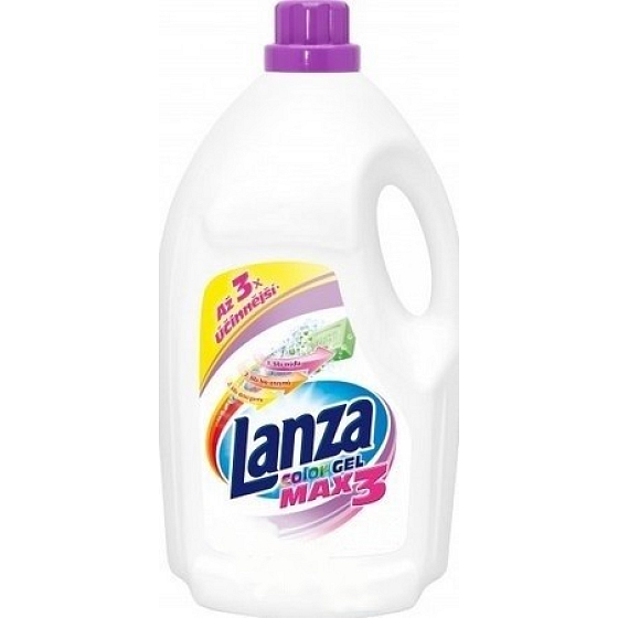 Lanza Max3 Color gel tekutý prací prostředek na barevné prádlo 40 dávek 3 l