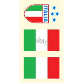 Arch Tetovací obtisky na obličej i tělo Itálie vlajka 3 motiv
