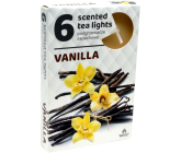 Tea Lights Vanilka vonné čajové svíčky 6 kusů