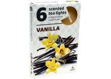 Tea Lights Vanilka vonné čajové svíčky 6 kusů